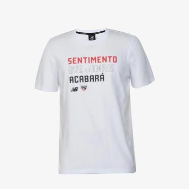 Imagem de Camisa São Paulo New Balance Sentimento Masculina - Branco
