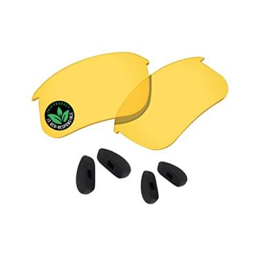 Imagem de Raydi Lentes de reposição de policarbonato e protetores de nariz para óculos de sol Bose Tempo BMD0011 - Amarelo Transparente - Não Polarizado