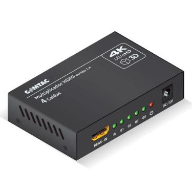Imagem de Multiplicador De Vídeo Hdmi 4K - Com 4 Saídas - Comtac 9378