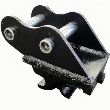 Imagem de ADVOK Acessório de engate rápido para mini escavadeiras, 0,6-1,5T, 90 mm/9.0 cm de extensão, 25 mm/2.5 cm diâmetro do furo