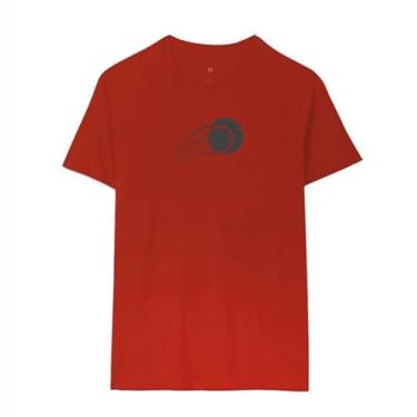 Imagem de Camiseta SandSlice Impacto na Areia, Algodão Premium (BR, Alfa, GG, Regular, Vermelho)