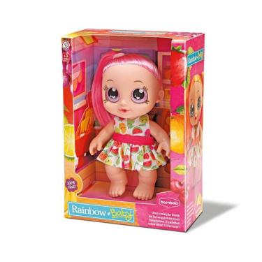Imagem de Boneca Baby Rainbow Frutinhas Morango +3 Anos Bambola