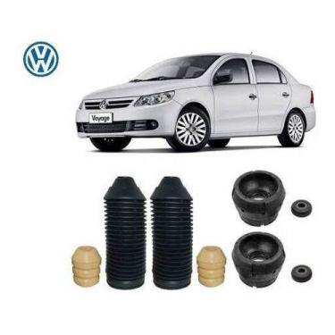 Imagem de 2 Kit Coxim Rolamento Batente Coifa Dianteiro Voyage 2008 2009 2010 20