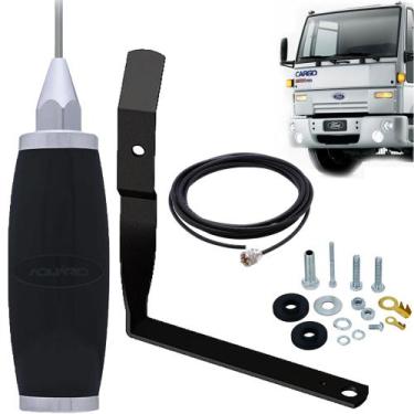 Imagem de Antena Inox Móvel Px 2,70 metros Maria Mole Radio Amador Suporte Diant