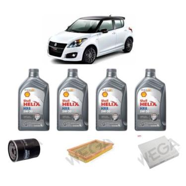 Imagem de Kit revisão troca de oleo suzuki swift 1.6 16v 2015 diante - SHELL