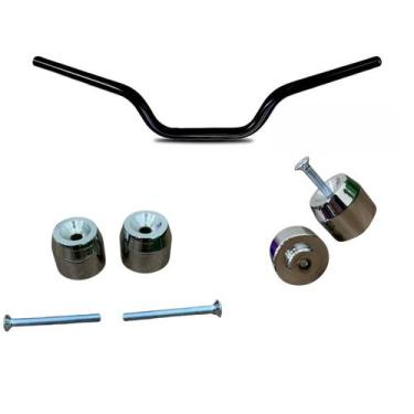 Imagem de Guidão pezinho peso moto CBX 250 Twister preto fosco 2014 2022 - NEW, 