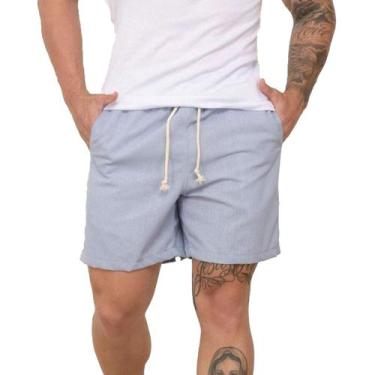 Imagem de Bermuda Short Linho Premium Masculino Mauricinho Moda Praia - Genuine 