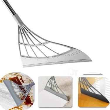 Imagem de Mop Vassoura Rodo Mágico Limpa Seca Multiuso Piso Vidro Pelo Tira Cabe