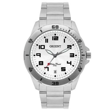 Imagem de Relógio Orient Masculino Analógico MBSS1155A Aço F Branco