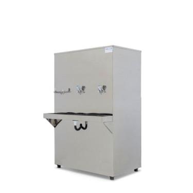 Imagem de Bebedouro Industrial Inox 100L 2 Torneiras e 1 Jato Natural Gelado- Bl