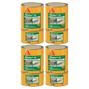 Imagem de Kit 4 Adesivo Epóxi Premium Cola Tudo Sikadur 32 1kg (a+b)