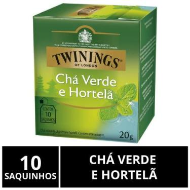 Imagem de Chá Twinings, Caixa Com 10 Saquinhos, Verde E Hortelã
