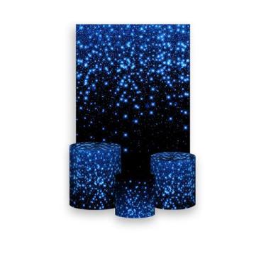 Imagem de Painel De Festa Vertical 1,50 x 2,20 + Trio De Capas Cilindro - Efeito