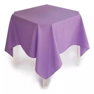 Imagem de Kit 10 Toalhas de Mesa Tecido Oxford Quadrada 1,50m x 1,50m - HD Enxov