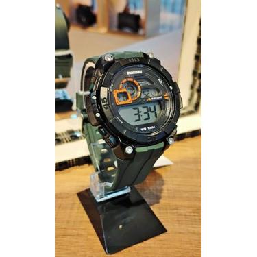 Imagem de Relógio Digital de Pulso Mormaii Wave Preto e Verde Masculino - mo2019