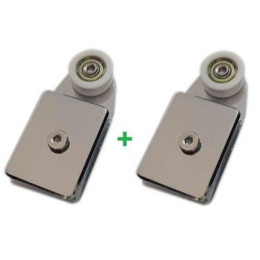 Imagem de 2 Roldanas 1126 tipo carrinho modelo mini para vidro temperado Blindex