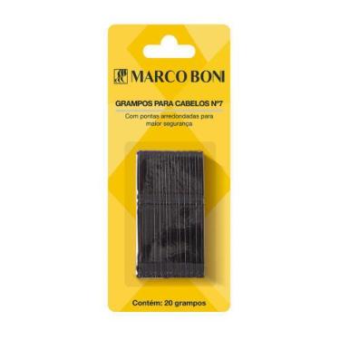 Imagem de Grampo Para Cabelo Com 20 Unid Nr 7 Preto Marco Boni, Preto