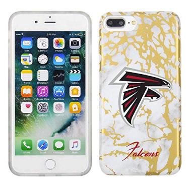 Imagem de Prime Brands Group Capa de celular para Apple iPhone 8 Plus/7 Plus/6S Plus - Branco/Ouro - Licenciado pela NFL Atlanta Falcons