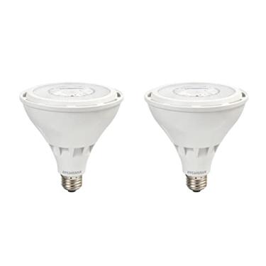 Imagem de Lâmpada Sylvania Night Chaser LED PAR38, 250W = 23W, 22 anos, regulável, super brilhante 2650 lúmens, molhado, 3000K, branco - pacote com 2 (41359)