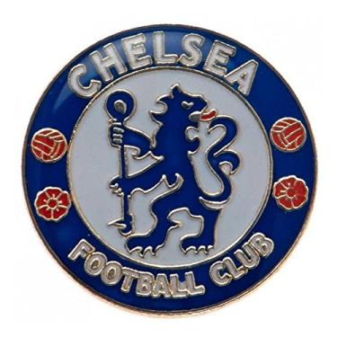 Imagem de Chelsea Emblema oficial do FC, broche de metal, brasão do clube azul