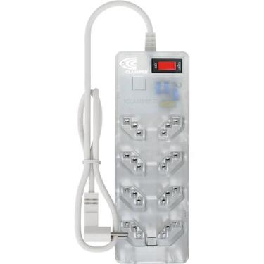 Imagem de Filtro de linha dps 3 pinos iclamper energia 8 tomadas transparente 02