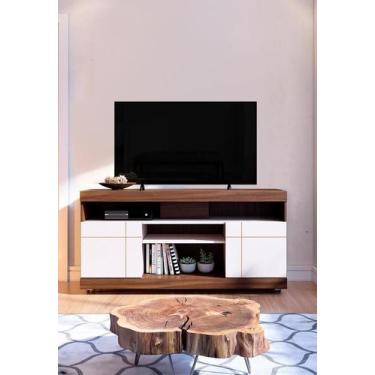 Imagem de Rack Yara Para TV até 47 Polegadas Com 2 Portas de Giro Nogueira Real/