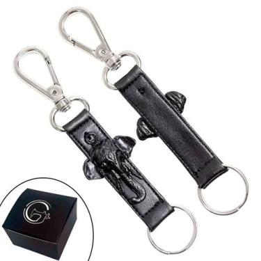 Imagem de Chaveiro SLIM Tradicional Pingentes Personalizado Elefante Ganesh Fech