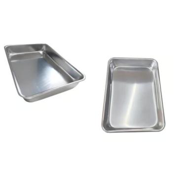 Imagem de Assadeira Forma Tabuleiro Retangular Extra Alto Alumínio Grosso Anti-m