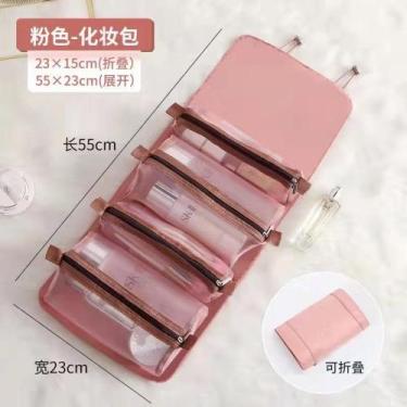 Imagem de Bolsa Necessaire de Maquiagem Cosmético para Viagem com 4 Estojos Dest