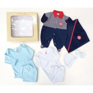 Imagem de KIT Saída Maternidade - Macacão e Manta / 2 Body e Calça / Touca e Luv