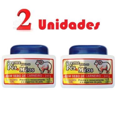 Imagem de Atacado 2 Creme Para Pés E Mãos Sebo De Carneiro Sanjully - San Jully