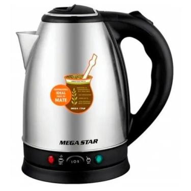 Imagem de Jarra elétrica Mega Star TMK21 2LT Inox 110V, 110V
