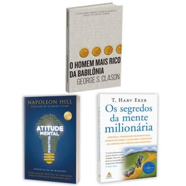 Imagem de Kit 3livros, Atitude Mental Positiva + O Homem Mais Rico da Babilônia 