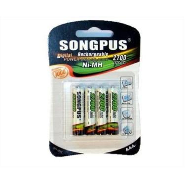 Imagem de Pilha Recarregável Aaa 2700 Mah - Cartela Com 4 Unidades - SDNMI