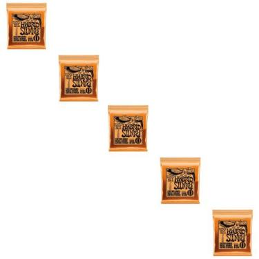 Imagem de Kit 5 Encordoamentos Para Guitarra 009 Hybrid Slinky Níquel Ernie Ball