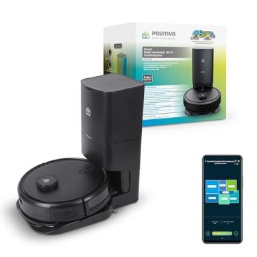Imagem de Smart Robô Aspirador Wi-Fi Autolimpante PRA2000 Positivo Casa Inteligente, 3 em 1 Varre, Aspira, Passa Pano, Autolimpante, Mapeamento Inteligente, Retorna Para a Base, Comando de voz e Aplicativo
