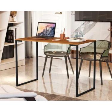 Imagem de Escrivaninha Cosmos 1,20 de Largura Merito Freijo/preto - Village Móve