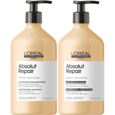 Imagem de Kit Loreal Gold Quinoa - Shampoo e Condicionador 750ml - L'Oréal Profe