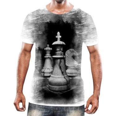 Imagem de Camiseta Camisa Jogo Tabuleiro Xadrez Rei Torre Rainha HD 11 - Enjoy S