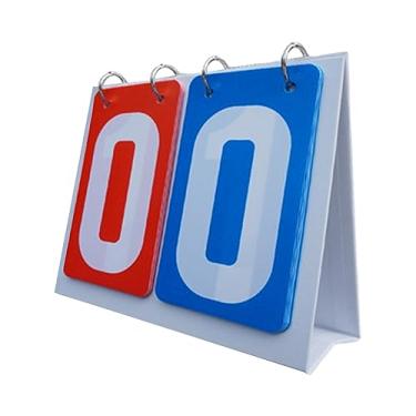 Imagem de Fancyes Multi Sports Scoreboard Score Counter 2 digits Table Score Scorekeeper Placa de pontuação Flip Scoreboard for Baseball Tennis Ball Soccer, vermelho azul