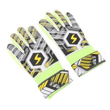 Imagem de Luvas de Goleiro de Futebol, 1 par Crianças Luvas de Futebol Látex Colisão Futebol Goleiro Luvas para Aperto Dedo Guarda (6#)