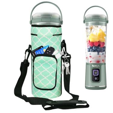 Imagem de NUENSS-ROR Bolsa de Armazenamento para Liquidificador Portátil Ninja Blast com Alça de Ombro e Bolso para Acessórios Compatível com Liquidificador Portátil Ninja Bc151Nv/Bc51Nv/Bc1 (3,2"P X 3,2"L X 9"