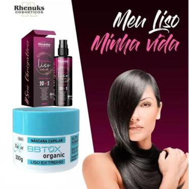 Imagem de Mascara Capilar Bbtox Liso Extremo Hidratante Naxos 300g + Finalizador