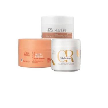 Imagem de Wella - Cronogama Mascaras - Kit Fusion 150 Ml + Oil Reflections 150 M