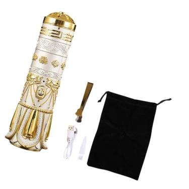 Imagem de IEUDNS Queimador de incenso elétrico usb, difusor de aroma, portátil, decorativo, suporte de incenso para casa, fragrância, spa, decoração de carros, Branco