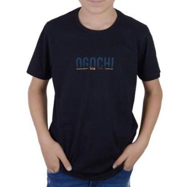 Imagem de Camiseta Infanto Juvenil Masculina Ogochi Concept MC Preta-Masculino