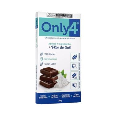 Imagem de Chocolate 70% Cacau Com Flor de Sal 70g - Only4
