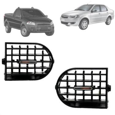 Imagem de 02 Difusor Ar Palio ADV Strada 2013 Até 2020 Siena EL 2013 Até 2016 Co