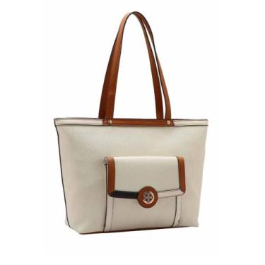Imagem de Bolsa Chenson Feminina Tote Colors, Bege