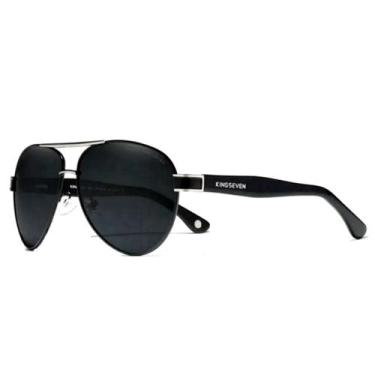 Imagem de Óculos De Sol Masculino Polarizado Design Piloto Uv400 - Kingseven
